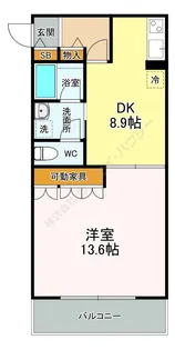 LASA戸越Ⅰ【0407号室】の間取り