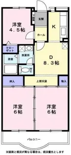 クレセールK【0206号室】の間取り