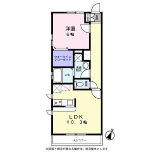 サニーハイツ6【0201号室】の間取り