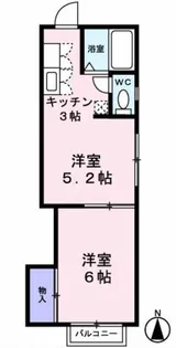 アートフル東村山【0201号室】の間取り