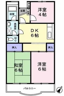サンハイツコヤマ【0204号室】の間取り