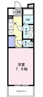 インテグラ小泉Ⅱ【0104号室】の間取り