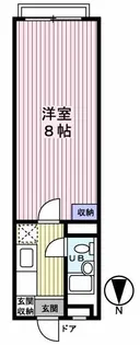 ミレ・関町【0105号室】の間取り