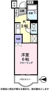 シャトー国井【0207号室】の間取り