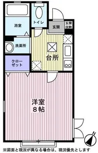 エスト赤羽【0102号室】の間取り