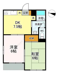 東松原ハウス【0201号室】の間取り