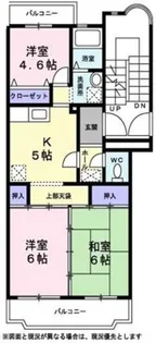グランバニア【0102号室】の間取り