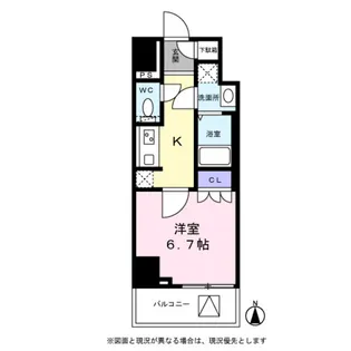 エムフラット秋葉原【0403号室】の間取り