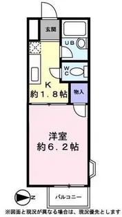 ダイヤ板橋コーポ【0101号室】の間取り