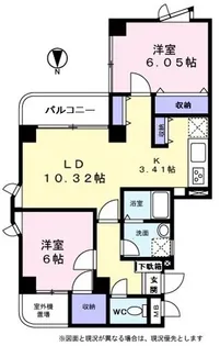 パークビュー南葛西【0202号室】の間取り