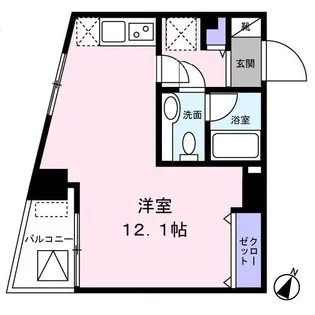 カスタリア門前仲町【0602号室】の間取り