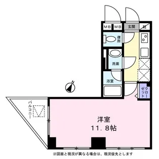 カスタリア門前仲町【0703号室】の間取り