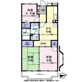 ジュネス箕輪【0301号室】の間取り