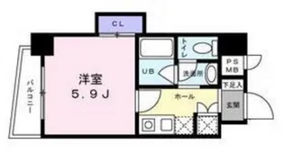コマンスマン荻窪【0302号室】の間取り