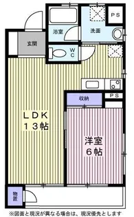 ツインハイツ【8C号室】の間取り