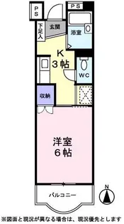 シャトー国井【0205号室】の間取り