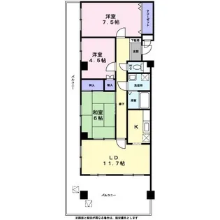 椎の実ハイツ【0202号室】の間取り