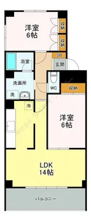 キャピタル高尾【0301号室】の間取り