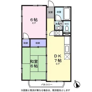 ヴィラむさしの【0202号室】の間取り