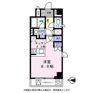 ガーデンハウス柿の木坂【0106号室】の間取り