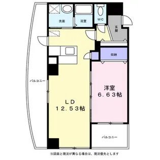ラフィネパルク新浜【0301号室】の間取り