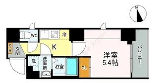 アスカレジデンス戸越銀座【0301号室】の間取り
