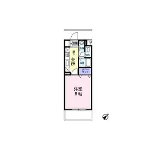 ハーミット高幡【0305号室】の間取り