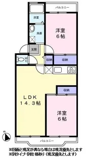 パークサイドアベニュー【0203号室】の間取り