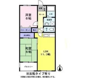 サンモールフジ【0103号室】の間取り