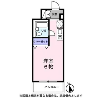 グランディオール白楽【0306号室】の間取り