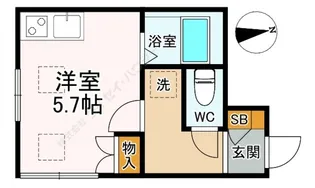 ハニーハイツ町屋【0201号室】の間取り