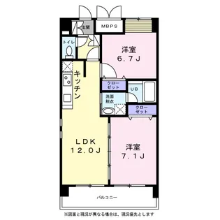 エーデルハイム花小金井【0207号室】の間取り