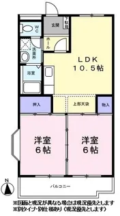 クレール二俣川Ⅱ【0303号室】の間取り