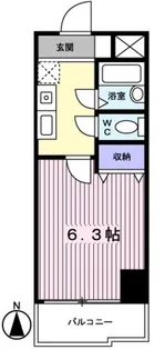 高山ビル【0302号室】の間取り