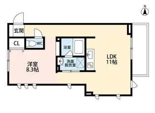テラス妙蓮寺【0103号室】の間取り