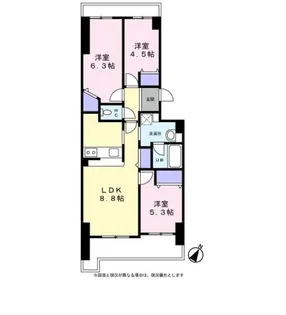 メゾン・デュ・リラ【0303号室】の間取り