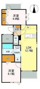 ブレッザときわ台【0301号室】の間取り