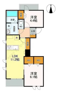 ブレッザときわ台【0302号室】の間取り