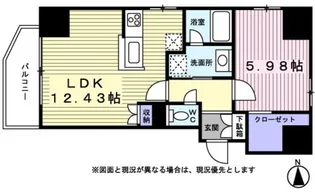 エルフレア三鷹【0901号室】の間取り