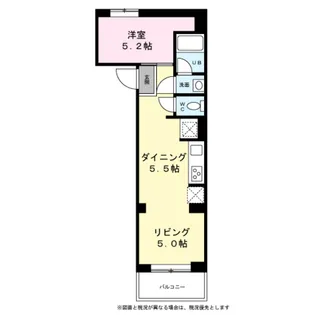 アールリエット津田沼【0109号室】の間取り