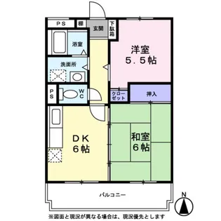 ルミエール清水【0202号室】の間取り