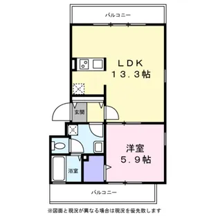 Aile【0202号室】の間取り