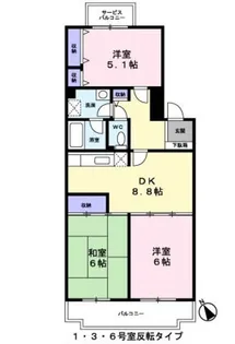 リヴェール高幡7【0205号室】の間取り
