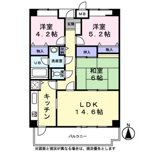 アヴェニール武蔵浦和【0307号室】の間取り