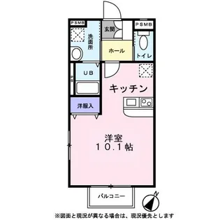 タウンコート南柏A棟【0103号室】の間取り