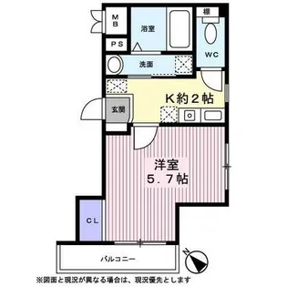 サンイング松戸【3階】の間取り