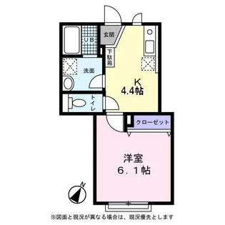 メゾンドゴトー【0103号室】の間取り