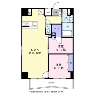 Altair Crea【0601号室】の間取り