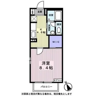 コスモス荘【0202号室】の間取り