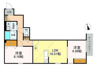 U1−PLACE【0303号室】の間取り